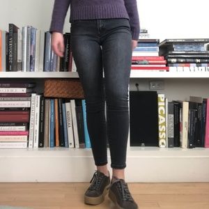 Urban Outfitters Faded Black Mid-Rise Jeans
